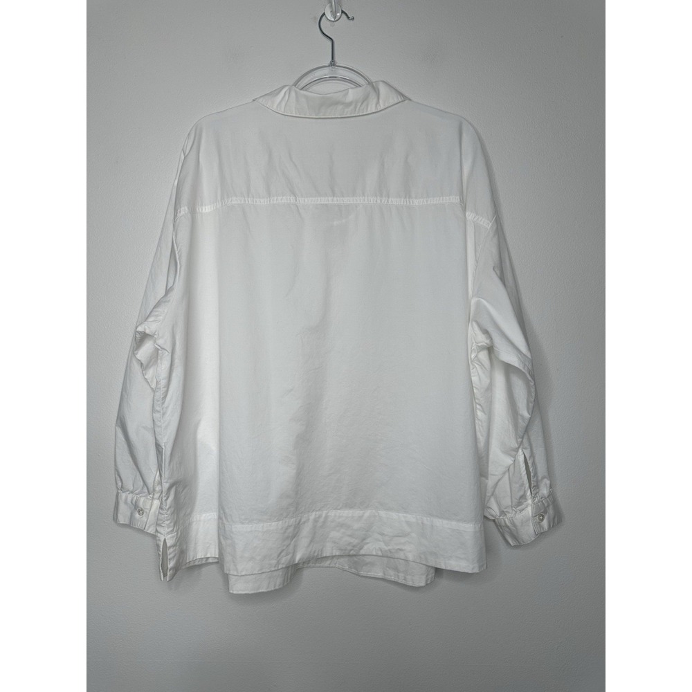 Old Navy Lace Up Popover Shirt Size 2X White - Picture 2 of 11